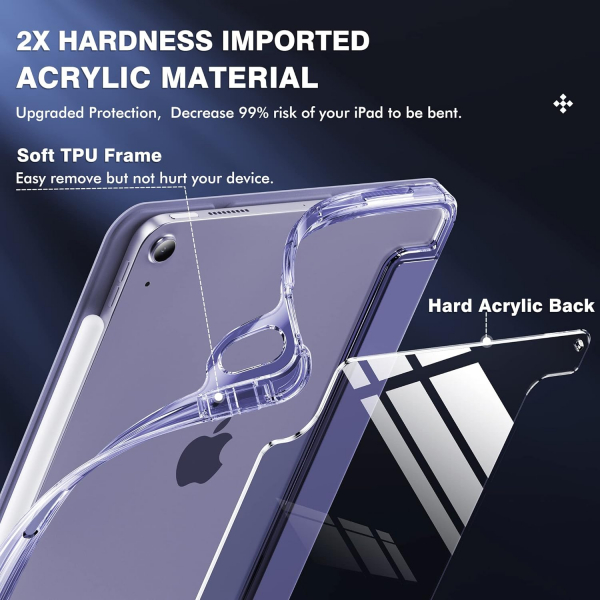 INFILAND Crystal iPad Air M2 Klf (11/10.9 in)-Lavender