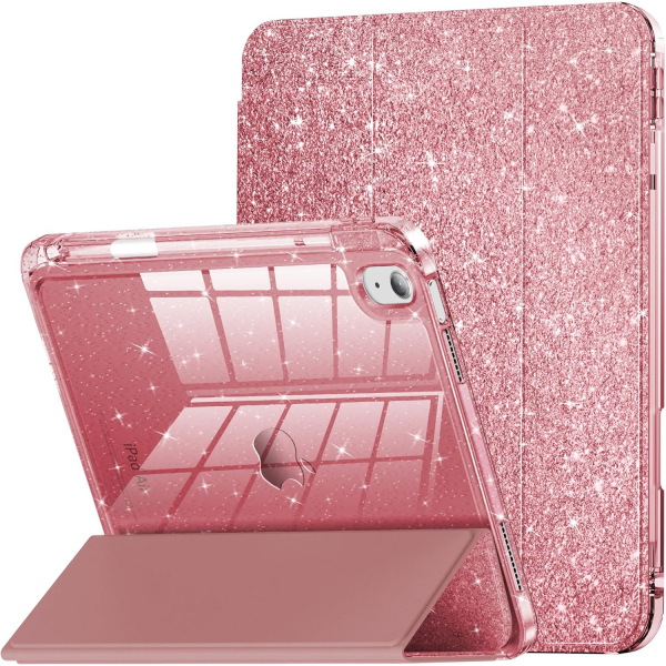 INFILAND Apple iPad A16 Glitter Klf (11/10.9 in)-Rose Gold