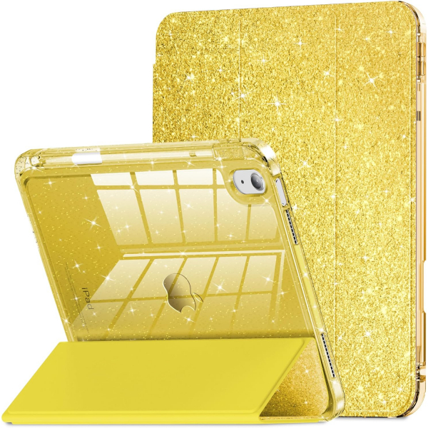INFILAND Apple iPad A16 Glitter Klf (11/10.9 in)-Yellow