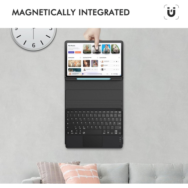 INFILAND Ayrlabilir Klavyeli Galaxy Tab S6 Lite Klf