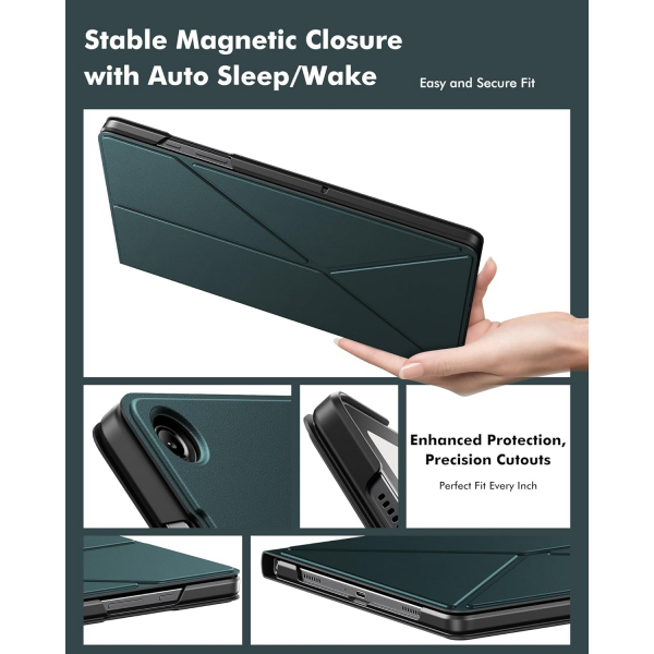 INFILAND Samsung Galaxy Tab A9 Plus Flex Klf-Midnight Green 