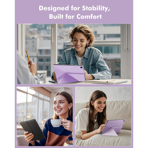 INFILAND Samsung Galaxy Tab A9 Plus Flex Klf-Lilac Purple 
