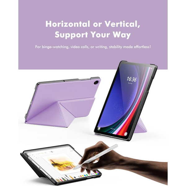 INFILAND Samsung Galaxy Tab A9 Plus Flex Klf-Lilac Purple 