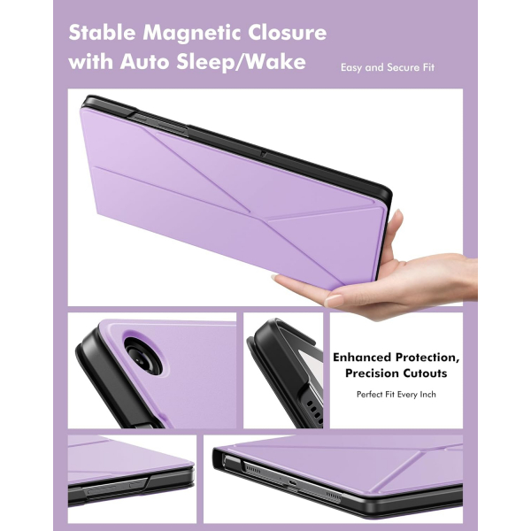 INFILAND Samsung Galaxy Tab A9 Plus Flex Klf-Lilac Purple 