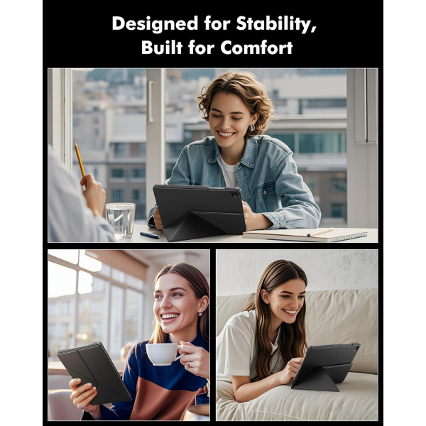 INFILAND Samsung Galaxy Tab A9 Plus Flex Klf-Black 