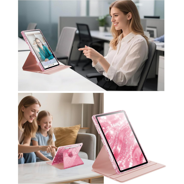INFILAND Samsung Galaxy Tab S10 Lite Slim Klf-Pink