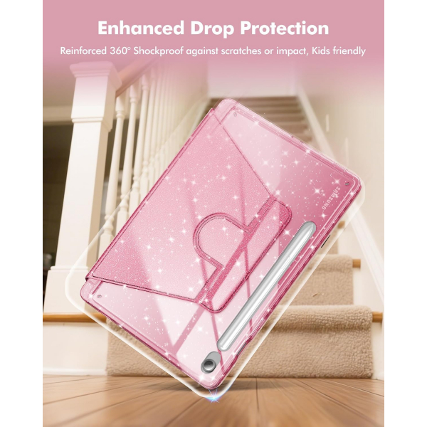 INFILAND Samsung Galaxy Tab S10 Lite Slim Klf-Pink
