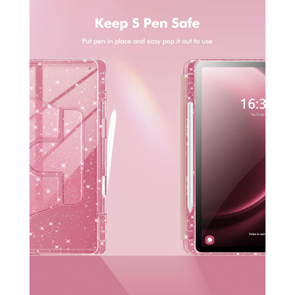 INFILAND Samsung Galaxy Tab S10 Lite Slim Klf-Pink