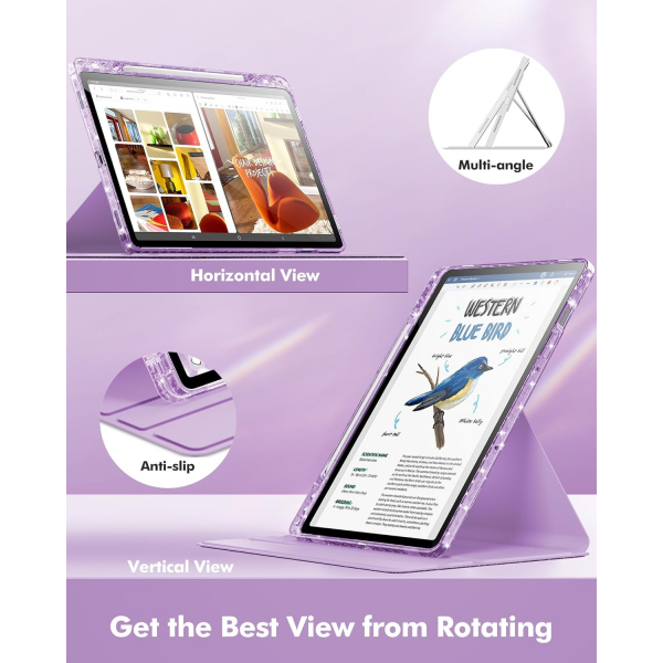 INFILAND Samsung Galaxy Tab S10 Lite Slim Klf-Light Purple