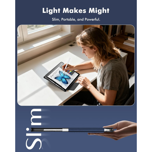 INFILAND Samsung Galaxy Tab S11 Flex Klf-Navy Blue