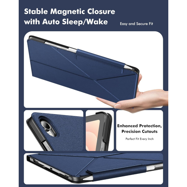 INFILAND Samsung Galaxy Tab S11 Flex Klf-Navy Blue