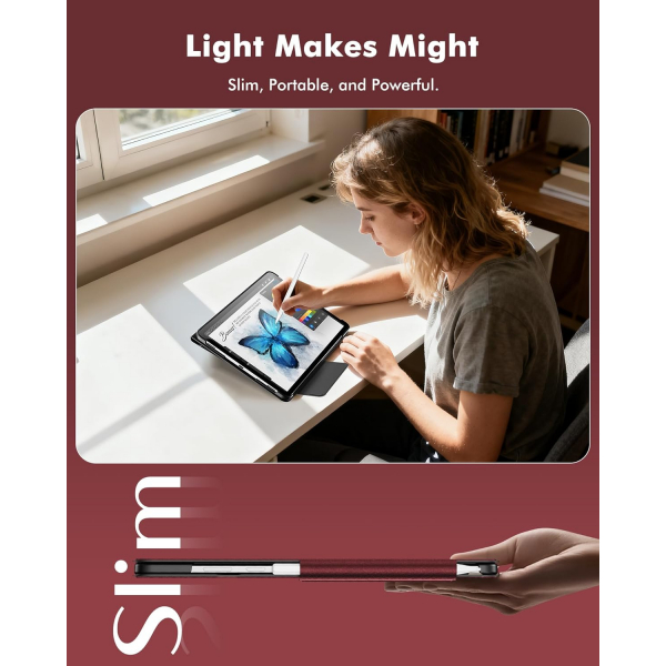 INFILAND Samsung Galaxy Tab S11 Flex Klf-Burgundy