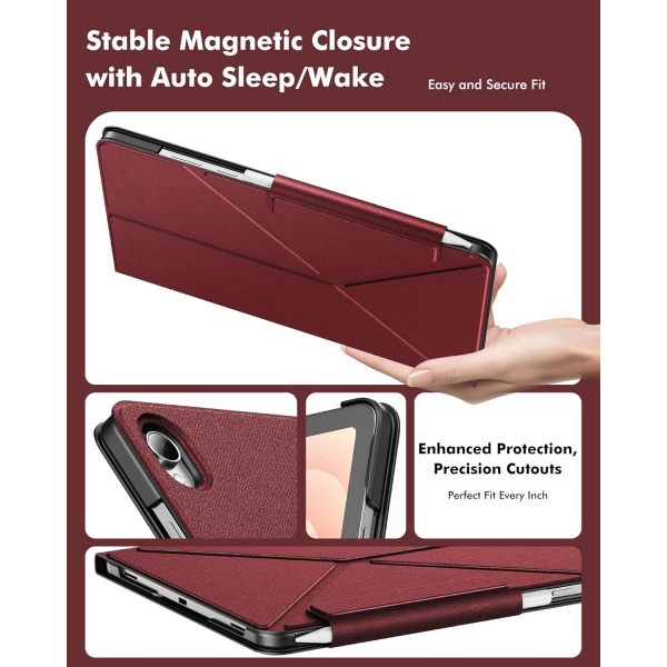 INFILAND Samsung Galaxy Tab S11 Flex Klf-Burgundy