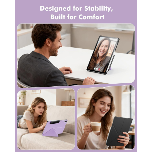 INFILAND Samsung Galaxy Tab S11 Flex Klf-Lilac Purple