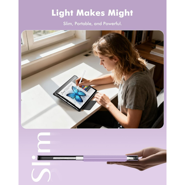 INFILAND Samsung Galaxy Tab S11 Flex Klf-Lilac Purple