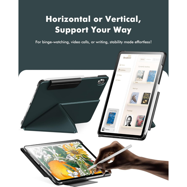 INFILAND Samsung Galaxy Tab S11 Flex Klf-Midnight Green