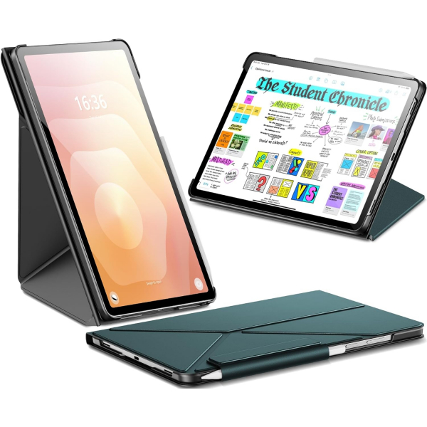 INFILAND Samsung Galaxy Tab S11 Flex Klf-Midnight Green