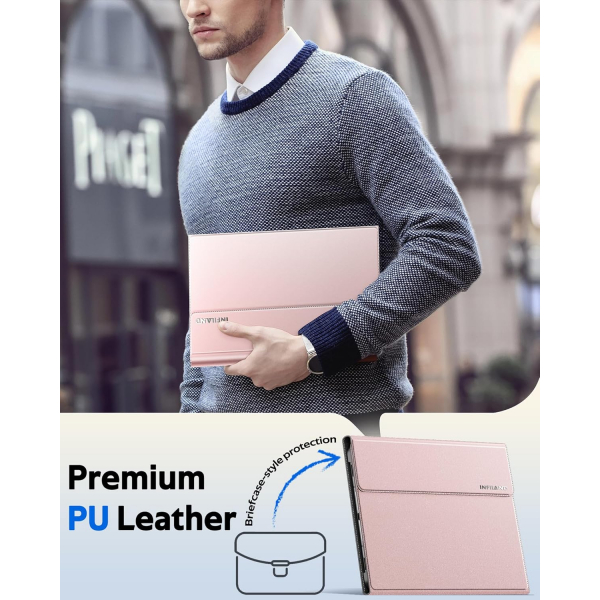 INFILAND Samsung Galaxy Tab S11 Standl Klf-Rose Gold