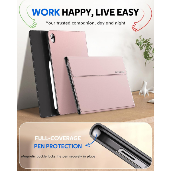 INFILAND Samsung Galaxy Tab S11 Standl Klf-Rose Gold