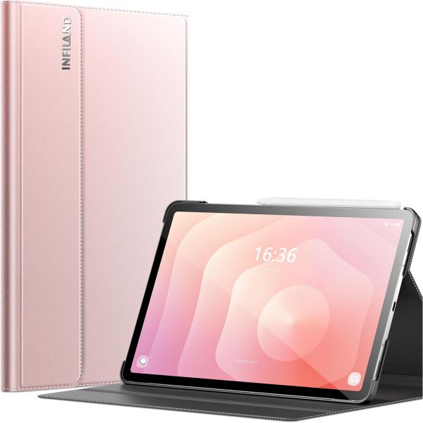 INFILAND Samsung Galaxy Tab S11 Standl Klf-Rose Gold