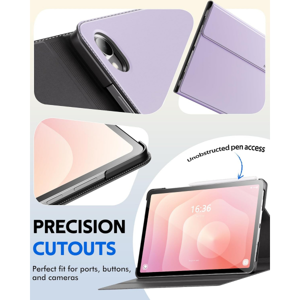 INFILAND Samsung Galaxy Tab S11 Standl Klf-Lilac Purple