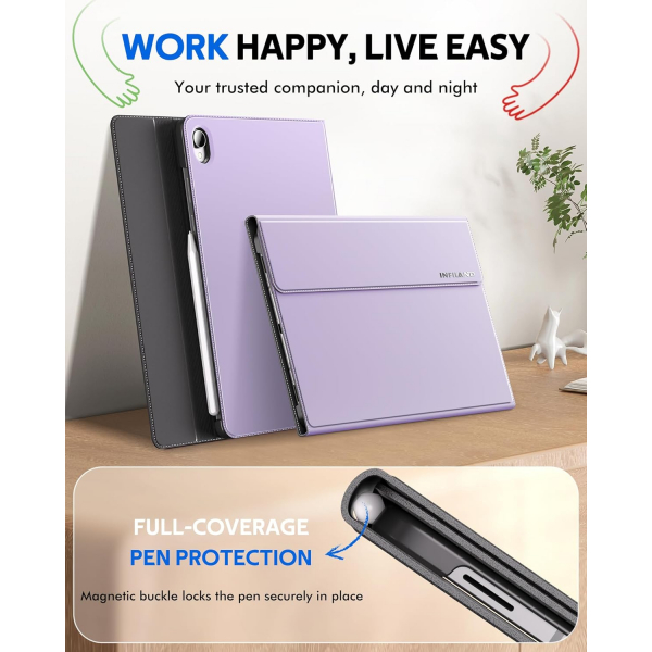 INFILAND Samsung Galaxy Tab S11 Standl Klf-Lilac Purple