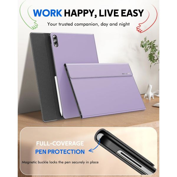 INFILAND Samsung Galaxy Tab S11 Ultra Standl Klf-Lilac Purple
