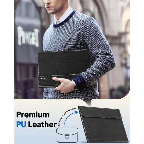 INFILAND Samsung Galaxy Tab S11 Ultra Standl Klf-Black