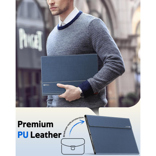 INFILAND Samsung Galaxy Tab S11 Ultra Standl Klf-Navy