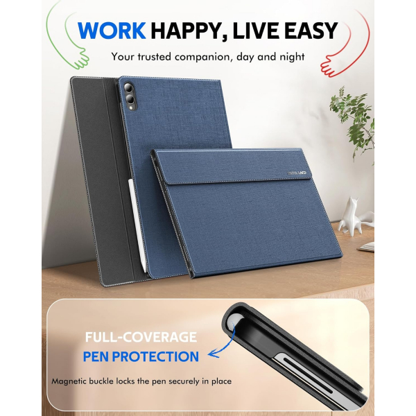 INFILAND Samsung Galaxy Tab S11 Ultra Standl Klf-Navy