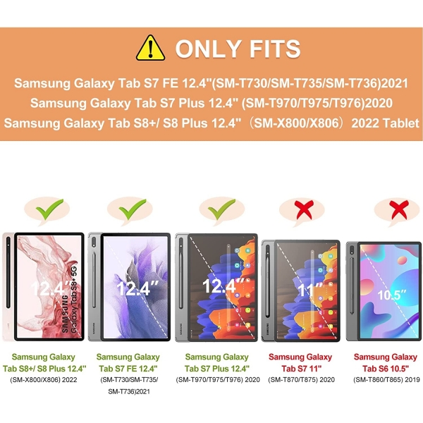INFILAND Samsung Galaxy Tab S8 Plus Standl Klf