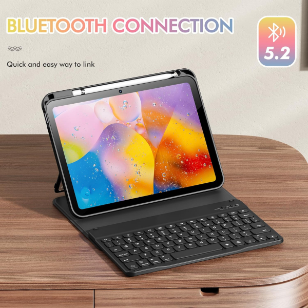 INFILAND iPad 10.Nesil Klavyeli Klf (2022)-Black