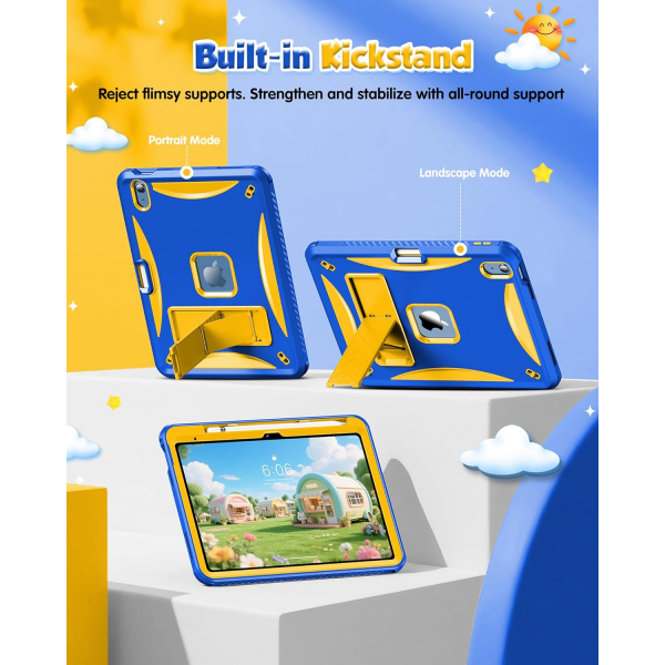 INFILAND iPad A16 Fortishield Klf (11 in)-Blue