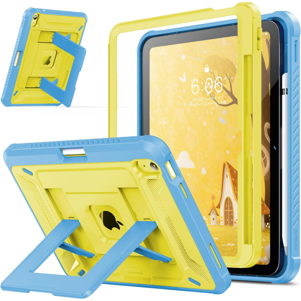INFILAND iPad A16 Tam Korumal Klf (11 in)-Lemon Blue