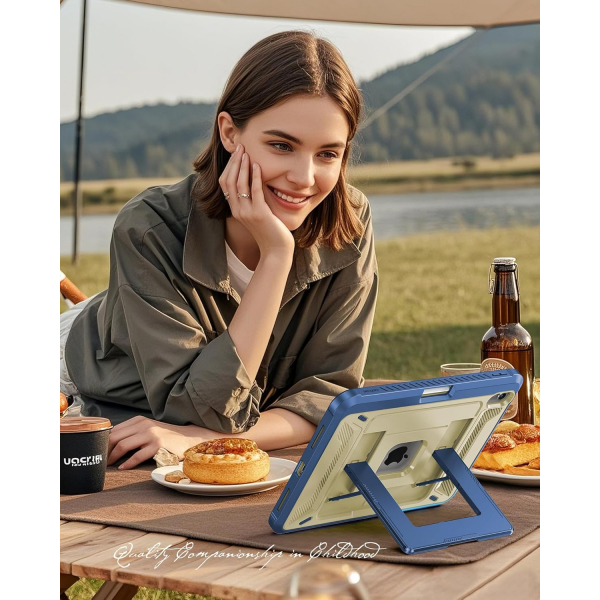 INFILAND iPad A16 Tam Korumal Klf (11 in)-Marine Sand