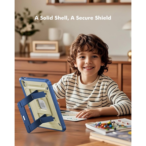 INFILAND iPad A16 Tam Korumal Klf (11 in)-Marine Sand