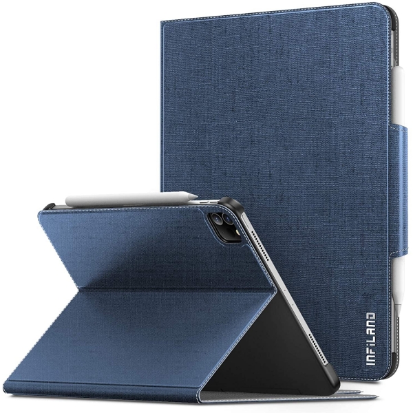 Infiland iPad Pro Standl Klf (12.9 in)(4.Nesil)-Blue