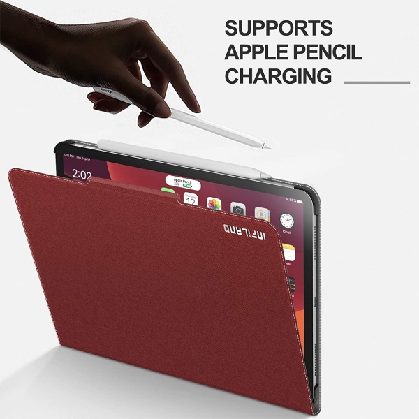 Infiland iPad Pro Standl Klf (12.9 in)(4.Nesil)-Red