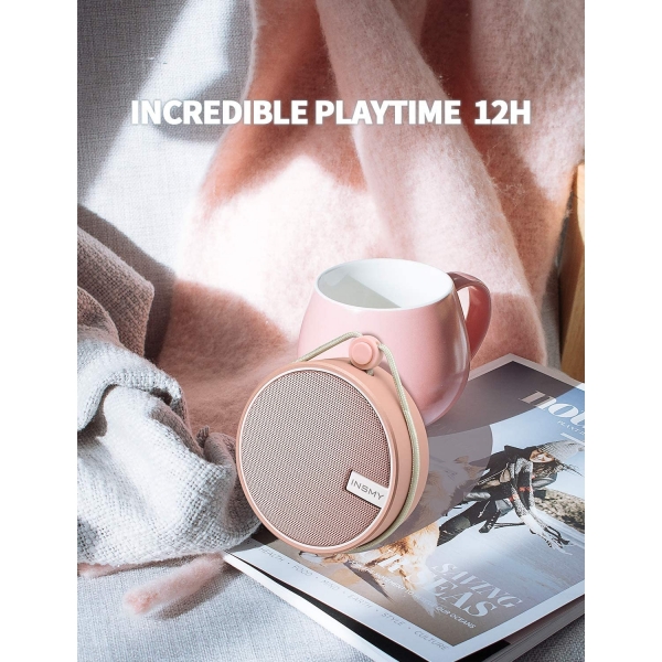 INSMY Tanabilir Bluetooth Hoparlr-Cashmere Pink