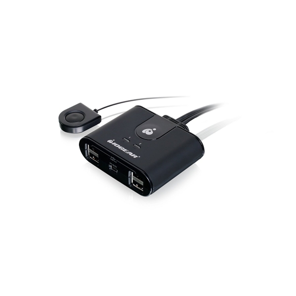 IOGEAR 2 Bilgisayar Destekli USB 2.0 Paylam Cihaz