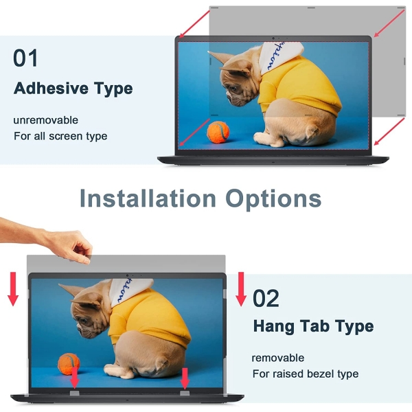 IPROKKO Laptop in Privacy Film Ekran Koruyucu (13.3 in)