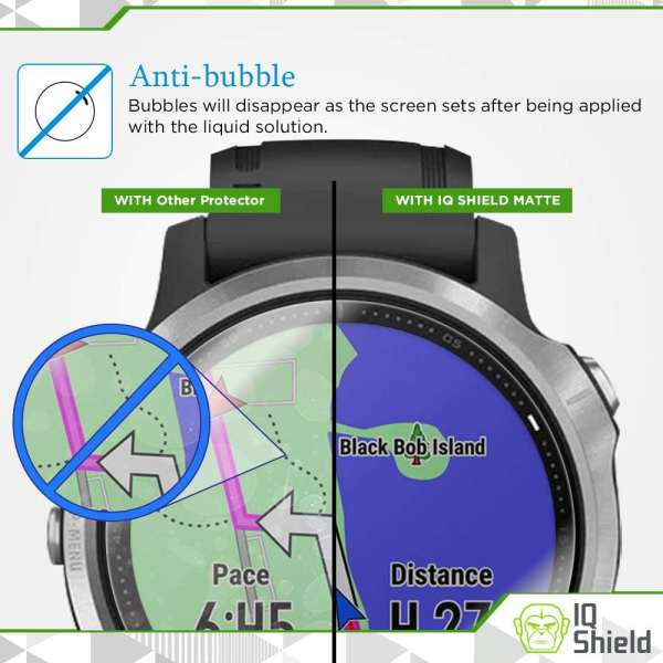 IQShield Garmin Fenix 6S Ekran Koruyucu(6 Adet)