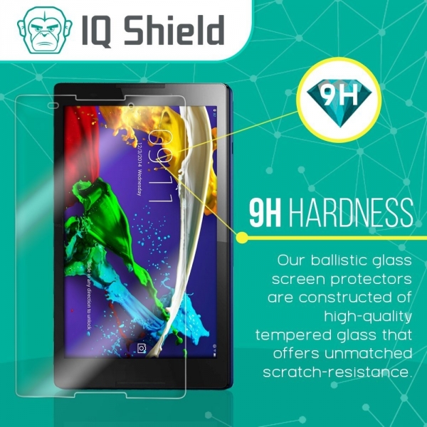 IQ Shield iPhone 7 Balistik Temperli Cam Ekran Koruyucu (Siyah)