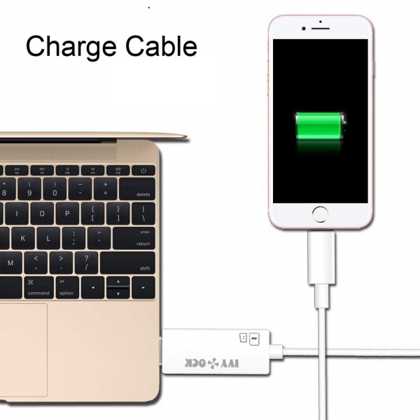 IVYOCK Lightning to USB Konnektrl SD / Mikro SD Kart Okuyucu