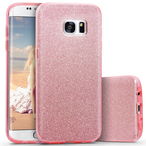Imikoko Samsung Galaxy S7 Edge P�r�lt�l� K�l�f-Rose Gold