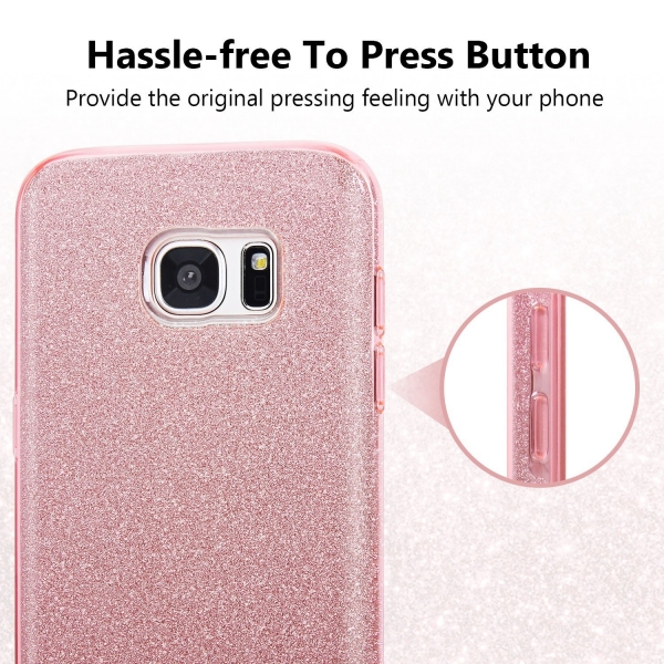 Imikoko Samsung Galaxy S7 Edge P�r�lt�l� K�l�f-Rose Gold