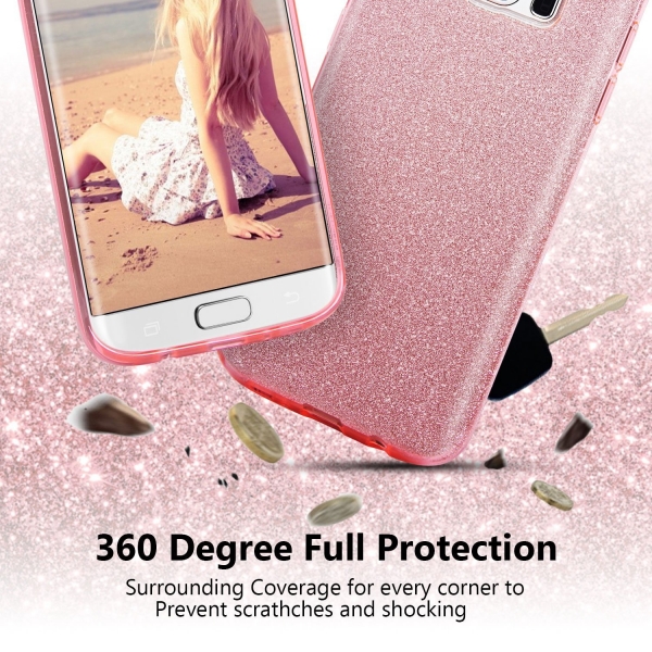 Imikoko Samsung Galaxy S7 Edge P�r�lt�l� K�l�f-Rose Gold