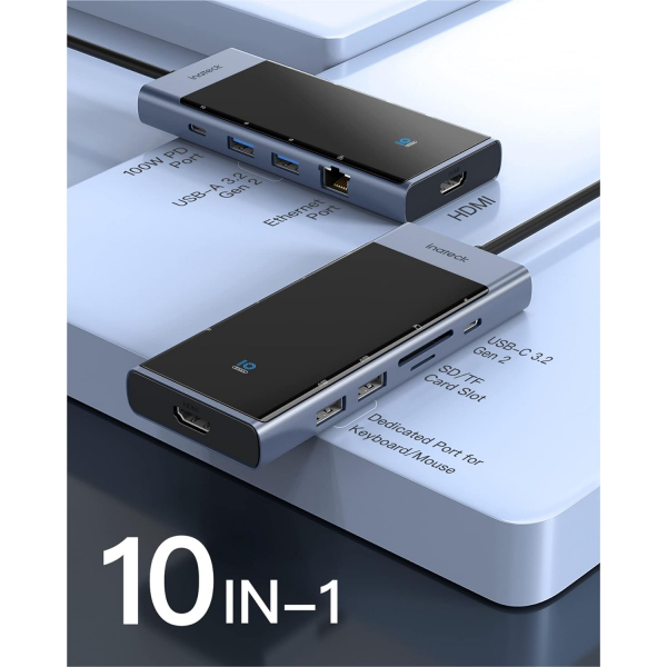 Inateck 10 Balant Noktal USB C Hub 