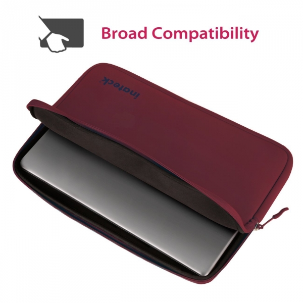 Inateck 15-15.6 in Suya Dayankl Neopren Laptop antas-Wine Red