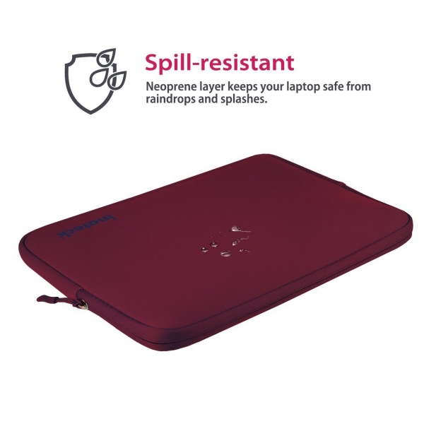 Inateck 15-15.6 in Suya Dayankl Neopren Laptop antas-Wine Red